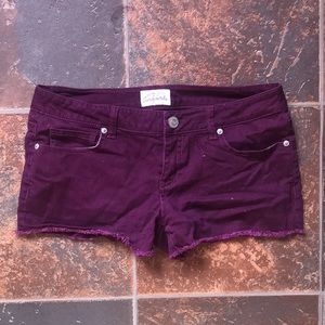 Purple shorts